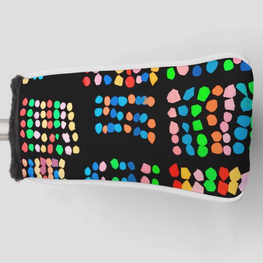 Farbige Punkte Golf Headcover (Vorderseite)