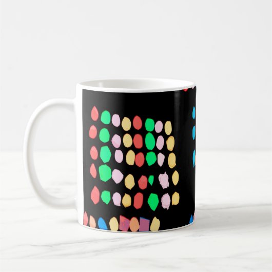 Farbige Punkte Kaffeetasse (Links)