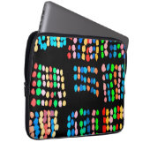 Farbige Punkte Laptopschutzhülle (Vorne Rechts)