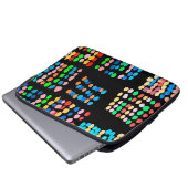 Farbige Punkte Laptopschutzhülle (Vorne Knopf)