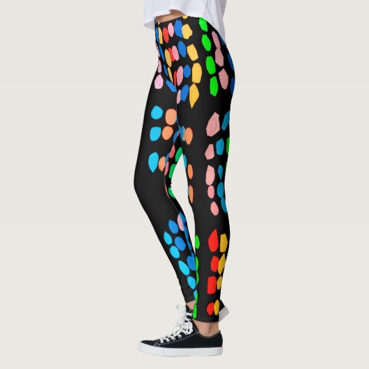 Farbige Punkte Leggings (Links)