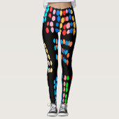 Farbige Punkte Leggings (Vorderseite)