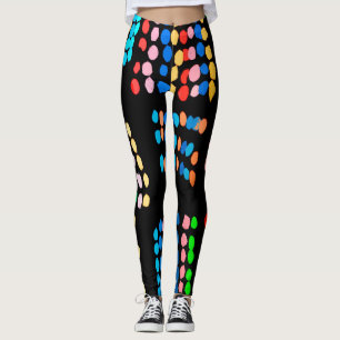 Farbige Punkte Leggings