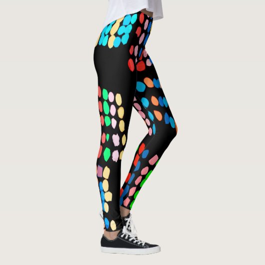 Farbige Punkte Leggings (Rechts)
