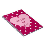 Farbige Punkte Mama Notizblock (Rechte Seite)