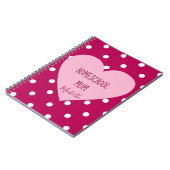 Farbige Punkte Mama Notizblock (Linke Seite)