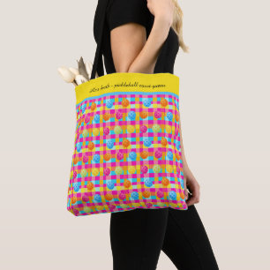 Farbige Punkte mit Text Tasche