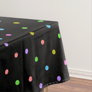 Farbige Punkte Muster Tischdecke