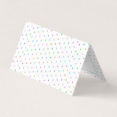 Farbige Punkte Muster Visitenkarten (Rückseite)