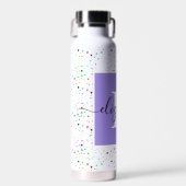 Farbige Punkte personalisiert Trinkflasche (Vorne)