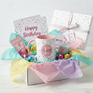 Farbige Punkte personalisierte Tasse