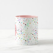 Farbige Punkte personalisierter Schleim Tasse (Zentrum)