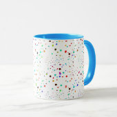 Farbige Punkte personalisierter Schleim Tasse (VorderseiteRechts)