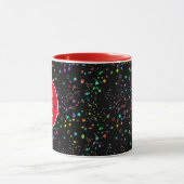 Farbige Punkte personalisierter Schleim Tasse (Zentrum)