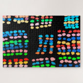 Farbige Punkte Puzzle (Horizontal)