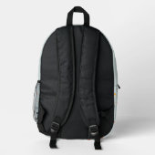 Farbige Punkte Rucksack für die Schule (Rückseite)