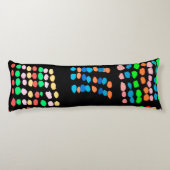 Farbige Punkte Seitenschläferkissen (Rückseite)