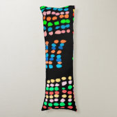 Farbige Punkte Seitenschläferkissen (Vorderseite Vertikal)