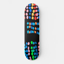 Farbige Punkte Skateboard