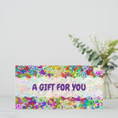 Farbige Punkte Spiralen Handmalerei 2 (Stehend Vorderseite)