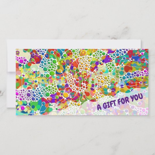 Farbige Punkte Spiralen Handmalerei 2 (Vorderseite)