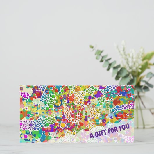 Farbige Punkte Spiralen Handmalerei 2 (Stehend Vorderseite)