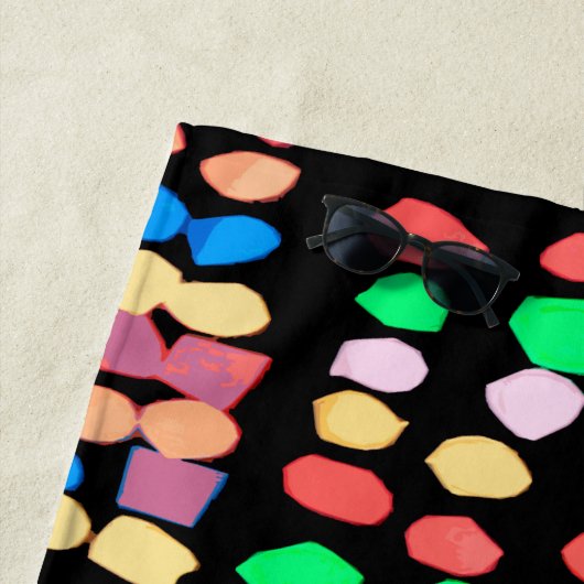 Farbige Punkte Strandtuch (Beispiel)