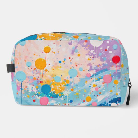 Farbige Punkte Tropfen Spritzer Zubehör Beutel (Vorderseite)