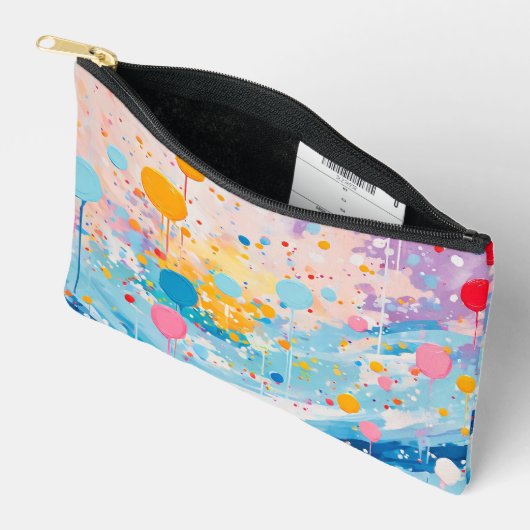 Farbige Punkte Tropfen Spritzer Zubehör Beutel (Offen)