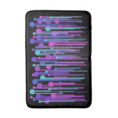 Farbige Punkte und Tropfen Badematte (Vorderseite Vertikal)