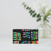 Farbige Punkte Visitenkarte (Stehend Vorderseite)