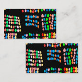 Farbige Punkte Visitenkarte (Vorne/Hinten)