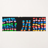 Farbige Punkte Yogamatte (Vorderseite (Horizontal))