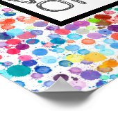 Farbige Punkte Zitat Poster gute Gespenster nur (Ecke)