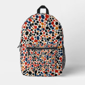Farbige Punktegestaltung Bedruckter Rucksack (Vorderseite)