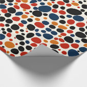Farbige Punktegestaltung Geschenkpapier (Ecke)