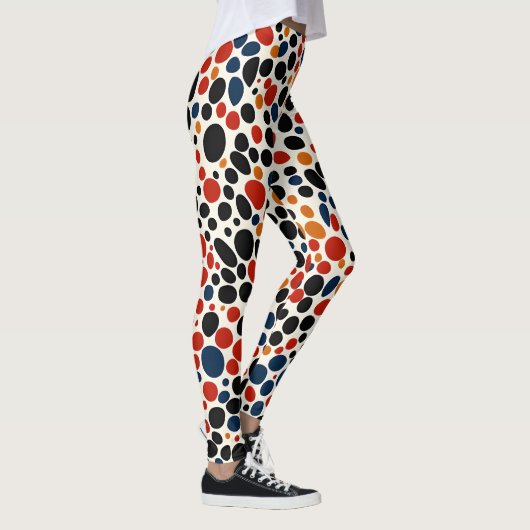Farbige Punktegestaltung Leggings (Rechts)