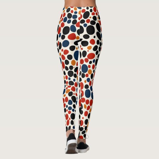 Farbige Punktegestaltung Leggings (Rückseite)