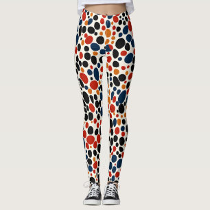 Farbige Punktegestaltung Leggings