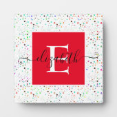 Farbige Punkteplakette Fotoplatte (Vorderseite)