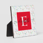 Farbige Punkteplakette Fotoplatte (Vorderseite)