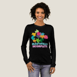Farbige Puzzle-Teil Schön Unvollständig Tri-Blend Shirt