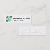 Farbige QR CODE MiniVisitenkarten Mini Visitenkarte (Vorne/Hinten)