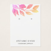 Farbige QR-Code-Ohrringe Display-Karte (Vorderseite)