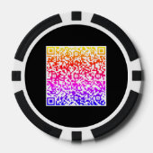 Farbige QR Code Scan Poker Chips - Farben auswähle (Vorderseite)