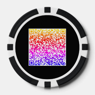 Farbige QR Code Scan Poker Chips - Farben auswähle