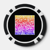 Farbige QR Code Scan Poker Chips - Farben auswähle (Rückseite)