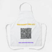 Farbige QR-Code-Schürze mit benutzerdefinierten Te Schürze (Vorderseite)