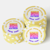 Farbige QR-Poker-Chips für benutzerdefinierten Tex Pokerchips (Stapel)