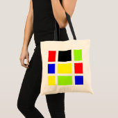 Farbige Quadrate 01 Tragetasche (Vorderseite (Produkt))